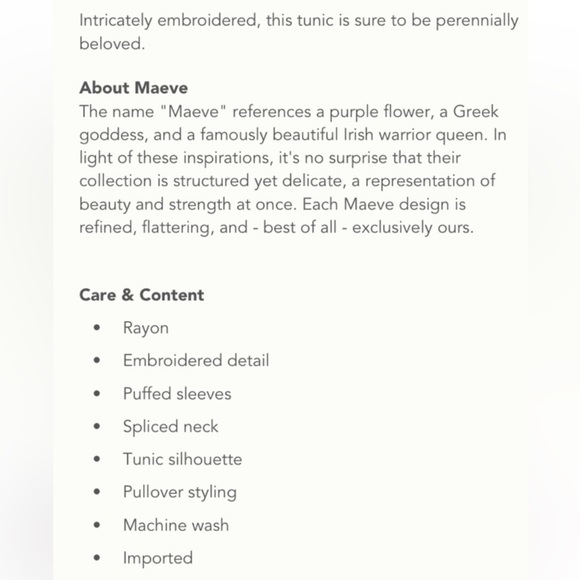 Anthropologie NWOT Maeve Shiloh Black Embroidered Tunic Mini Dress size 6 - Picture 12 of 12